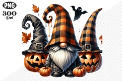 Halloween Gnomes Sublimation - Clipart PNG Design Product Image 1