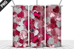 Lovely Hearts Tumbler Design | Valentine&#039;s Day Tumbler Wrap Product Image 5