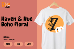 Haven &amp; Hue Boho Floral Monogram Product Image 1