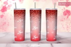 Valentine’s Glitter Tumbler Sublimation | Skinny 20 oz Product Image 6