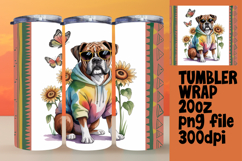 Eye-Catching 20oz Tumbler Wrap , Cute Dog Product Image 1