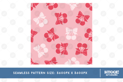 American 4th of July Coquette Cherry Bow Seamless Pattern Product Image 2