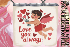 Sweet reflections 20oz tumbler wrap, Cupid Product Image 1