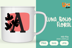 Luna Boho Floral Monogram Product Image 1