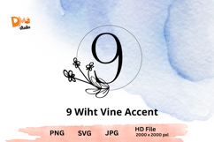 Wiht Vine Accent Monogram Product Image 1