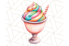 Pastel Sweet Treats Clipart, Ice Cream, Cakes, Donuts Png Product Image 4