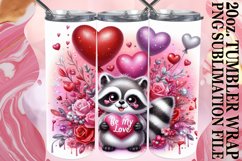 BRIGHT ESCAPES 20oz TUMBLER WRAP, Valentines Product Image 1