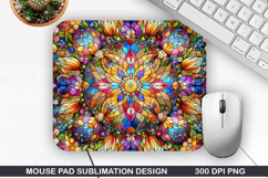 Flowers Mouse Pad Sublimation, Easter Mouse Pad PNG Product Image 1