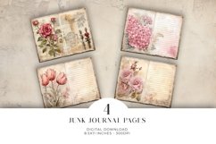 Floral Chic Junk Journal Digital Paper Bi-fold Product Image 1