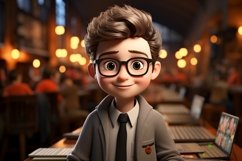 3D Character Child Boy Journalist with relevant environment Product Image 1