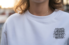 Women Close Up T-Shirt Mockup PSD JPG Product Image 1