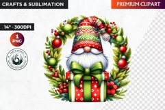 Christmas Gnome Clipart, Gnome png, christmas clipart, gifts Product Image 1