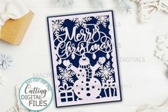 Christmas cut out card bundle svg dxf plotter laser cut file Product Image 9