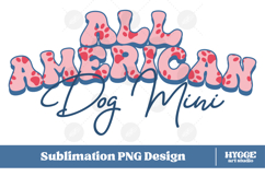 American Dog Mama Papa 4th of July USA Paw DTF PNG Bundle Product Image 3