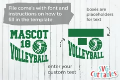 Volleyball SVG | Volleyball Template 0022 | Shirt Design Product Image 4