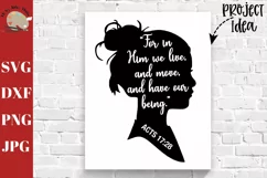 For In Him We Live and Move Acts 17 28 svg, christian svg Product Image 1