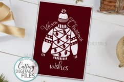 Christmas cut out card bundle svg dxf plotter laser cut file Product Image 7