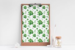 Watercolor greenery seamless patterns 10&quot; x 10&quot; JPEG Product Image 6