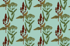 Botanical floral seamless pattern with wildflowers vector Product Image 1
