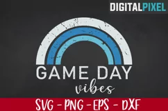 Game Day Vibes SVG PNG EPS | Football, Baseball, SVG Product Image 1