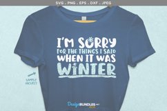 When it was winter - svg, printable Product Image 1