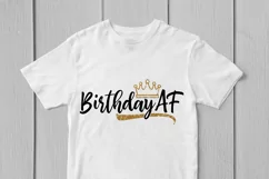 Birthday AF - Birthday SVG EPS DXF PNG Cutting Files Product Image 3