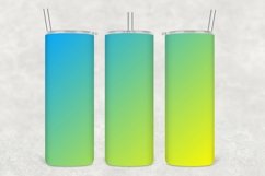 Yellow &amp; Aqua Tint Tumbler Wrap Sublimation Product Image 1