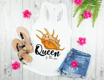 Queen of the Sea Sublimation | Seashell Sublimation | Summer Product Image 5