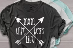 Wife mom boss svg, mom sayings svg, mom arrow svg Product Image 2