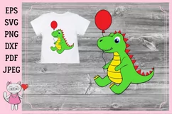 Dinosaur SVG cut files for crafters, DxF, PNG, Eps Product Image 2