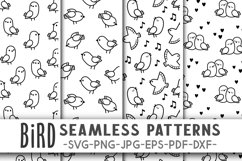 Bird pattern svg Bird svg cut files Bird digital paper pack Product Image 1
