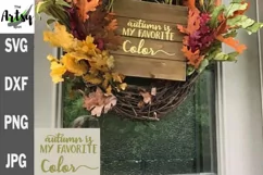 Autumn is my favorite color, cute fall svg, autumn svg Product Image 1