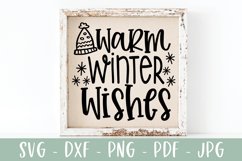 Warm Winter Wishes SVG | Christmas SVG Product Image 3