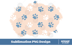 American 4th of July Cat Dog Paw Background Png Sublimation Product Image 1