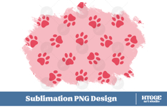 American 4th of July Cat Dog Paw Background Png DTF Bundle Product Image 2