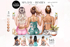 Spa Besties Clipart Portrait Creator Product Image 1
