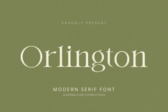Orlington - Serif Font Product Image 1