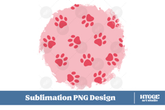 American 4th of July Cat Dog Paw Background Png DTF Bundle Product Image 3