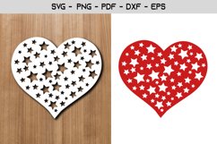 Heart Star Paper Template Design Product Image 1