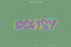 Bouncy Retro Wavy Text Effect Design Template Product Image 1