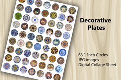 Digital Collage Sheet - Decorative Plates Product Image 2