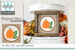 Autumn SVG - Chevron Pumpkin Product Image 1