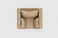 Isometric Arm Chair 3D isolated render Product Image 1