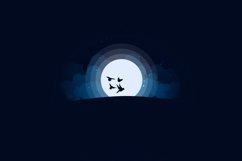 Moonlight vector Illustration. Product Image 8