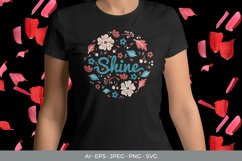 Floral Shine for T-Shirt Design Product Image 1