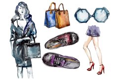 Collection fashion peep watercolor png Product Image 1