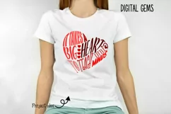 It takes a big heart to teach little minds. SVG / PNG / DXF Product Image 3