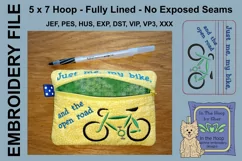 ITH Road Bike Zipper Bag - Fully Lined, 5X7 HOOP Product Image 2