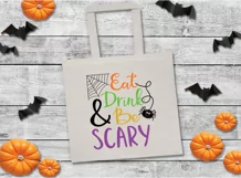 Eat Drink and Be Scary SVG Cut File - Halloween SVG File Product Image 8