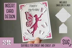 3D Fairy Birthday insert card| Paper cutting |Cricut card Product Image 1